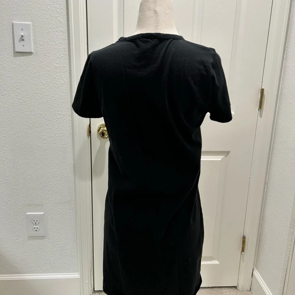J. Crew Black T-Shirt Dress - Picture 5 of 6